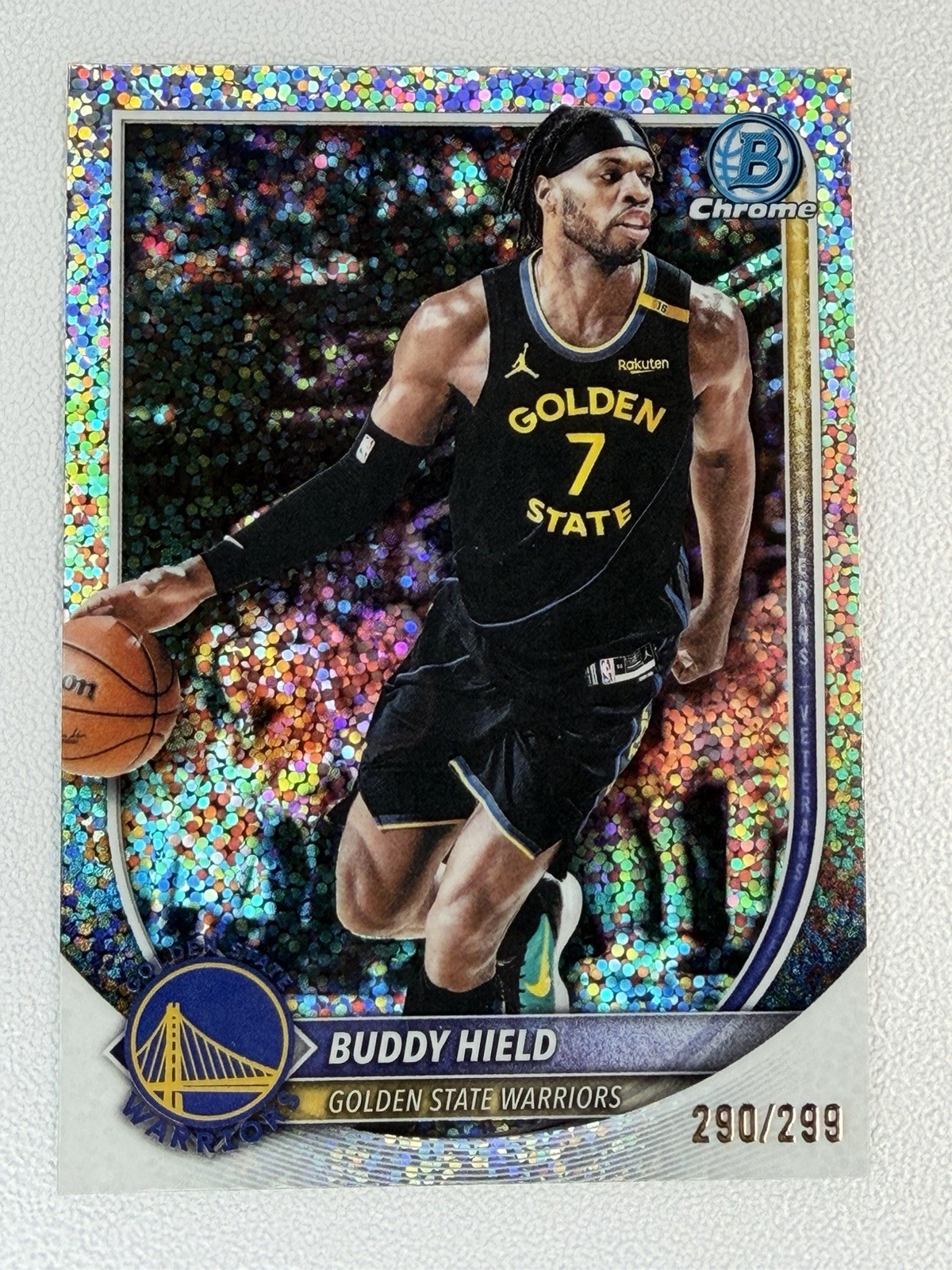 Buddy Hield 2025-26 Bowman Chrome #BCV-37 Speckle Refractor /299