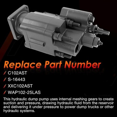 PTO Dump Pump Hydraulic Cylinder C102 Air Shift Direct Mount 7/8