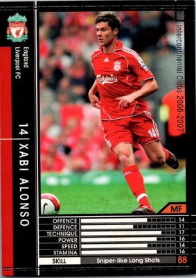 Panini WCCF Japanese European Club 2006-07 Liverpool FC Xabi Alonso 124/384