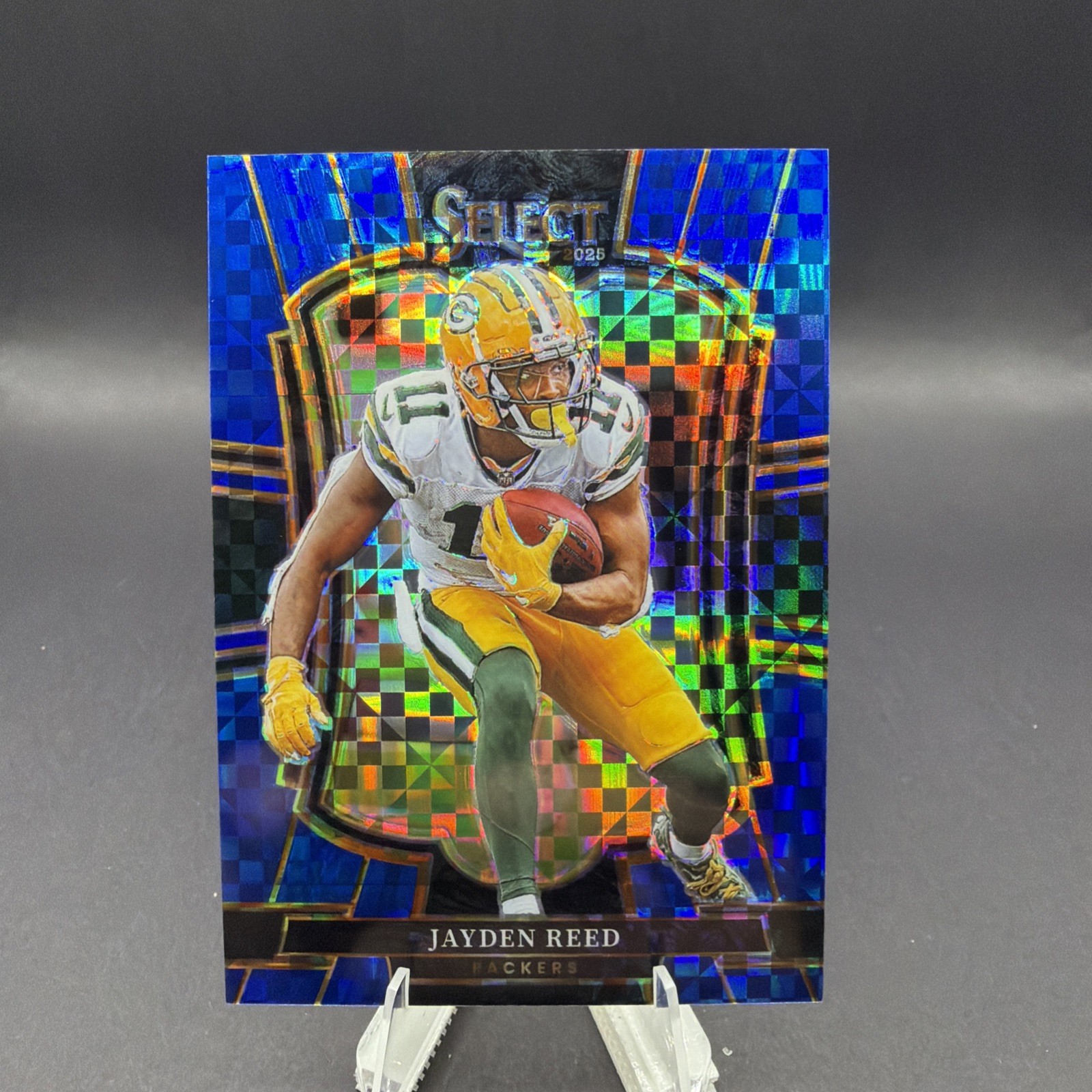 2025 Panini Select - Premier Level Jayden Reed #166 Light Blue Prizm /99