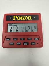 Handheld Pocket Poker 5 in 1 Game Electronic Battery Operated Toy Tested Working
