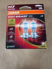 Osram Night Breaker 220 H7 +220% More Brightness Halogen Headlight Lamp New