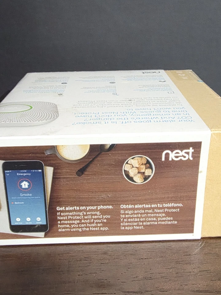 Google Nest Protect Blanco Nuevo En Caja Alarma de Humo y Monóxido de Carbono Foto 3 de 4