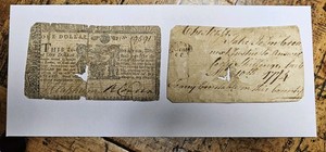 MARCH 1, 1770 $1 ONE DOLLAR MARYLAND COLONIAL CURRENCY NOTE