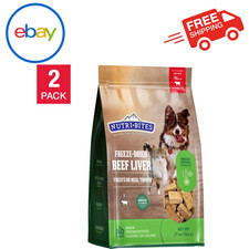 Canature NutriBites Freeze Dried Beef Liver, Dog and Cat Treat 27oz, 2-pack