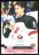 2022-23 Upper Deck Series 2 Program of Excellence Isaac Ratcliffe Rookie Auto
