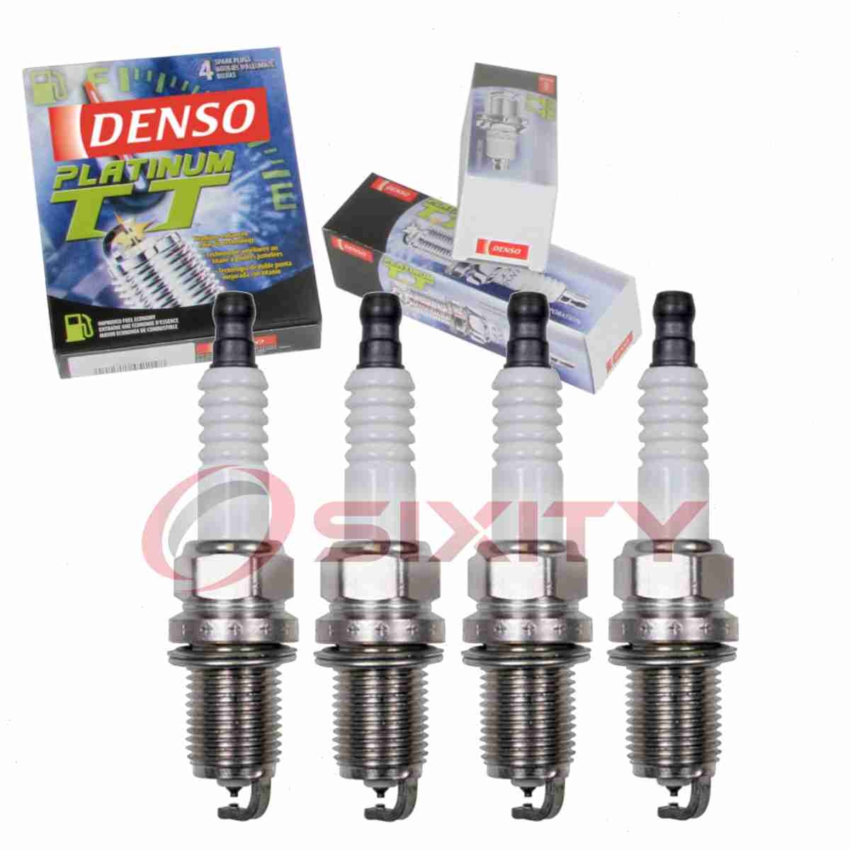 4 pc Denso Platinum TT Spark Plugs for 2013-2015 Chevrolet Cruze 1.8L L4 ep