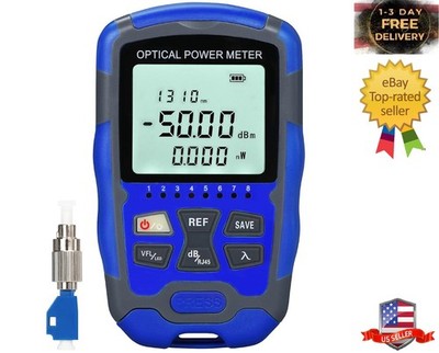 A-M50 Fiber Optic Cable Tester Portable -50~+26dbm Optical Power Meter FC/SC/...