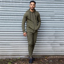 Mens Full Tracksuit Set Zip Up Hoodie Hoody Jogging Bottoms Joggers By Enzo