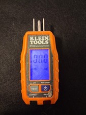Klein Tools RT250 GFCI Outlet Tester Digital Display LED Orange