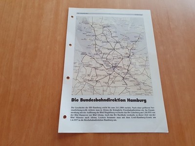 Deutsche Bahnbetriebswerke - BD Hamburg - Einleitung / 4 Seiten