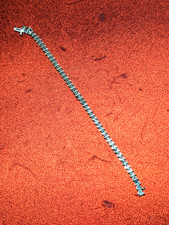 10KT Yellow Gold 1.47CTW Diamond Tennis Bracelet. 7 Inches, 6.2 gr