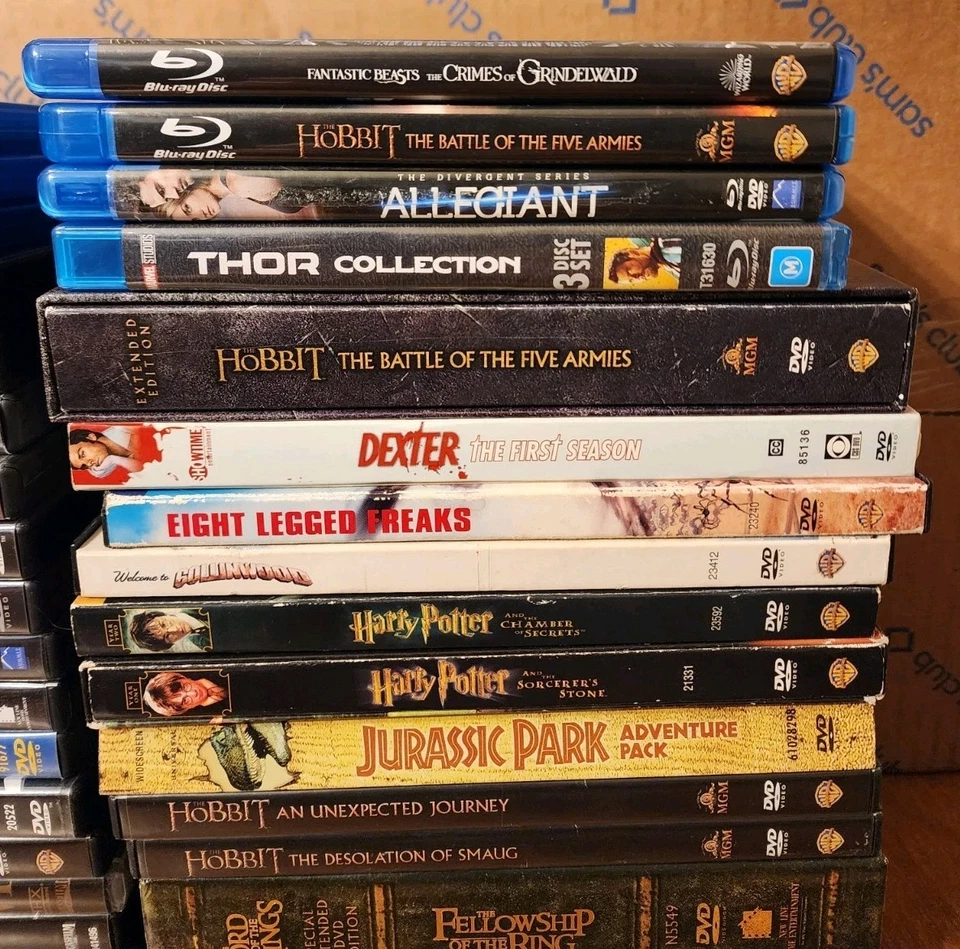 Blu-Ray / DVD Lot Movies Star Wars Lord Of The Rings Harry Potter Jurassic Park - Image 4 of 4