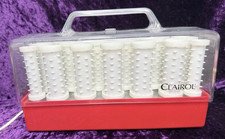 Clairol Hot Rollers 20 Instant Style Setter C201 Vtg Hair Curlers Red Tested