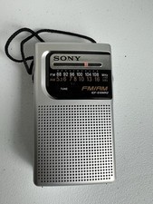 Sony ICF-S10MK2 Pocket Radio AM/FM - Silver Works Great