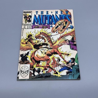 Vintage Marvel The New Mutants #77 1989 Comic Book Direct Edition July Vol 1