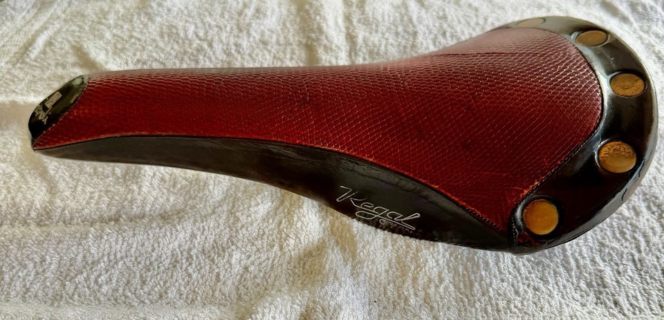Selle San Marco Regal Girardi 1987 Cuir Brun Foncé - Vintage Vélo Course
