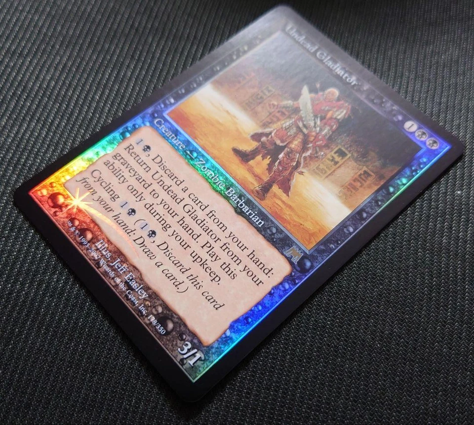 MTG Rare First Edition Undead Gladiator FOIL English NM search - Image 2 of 4