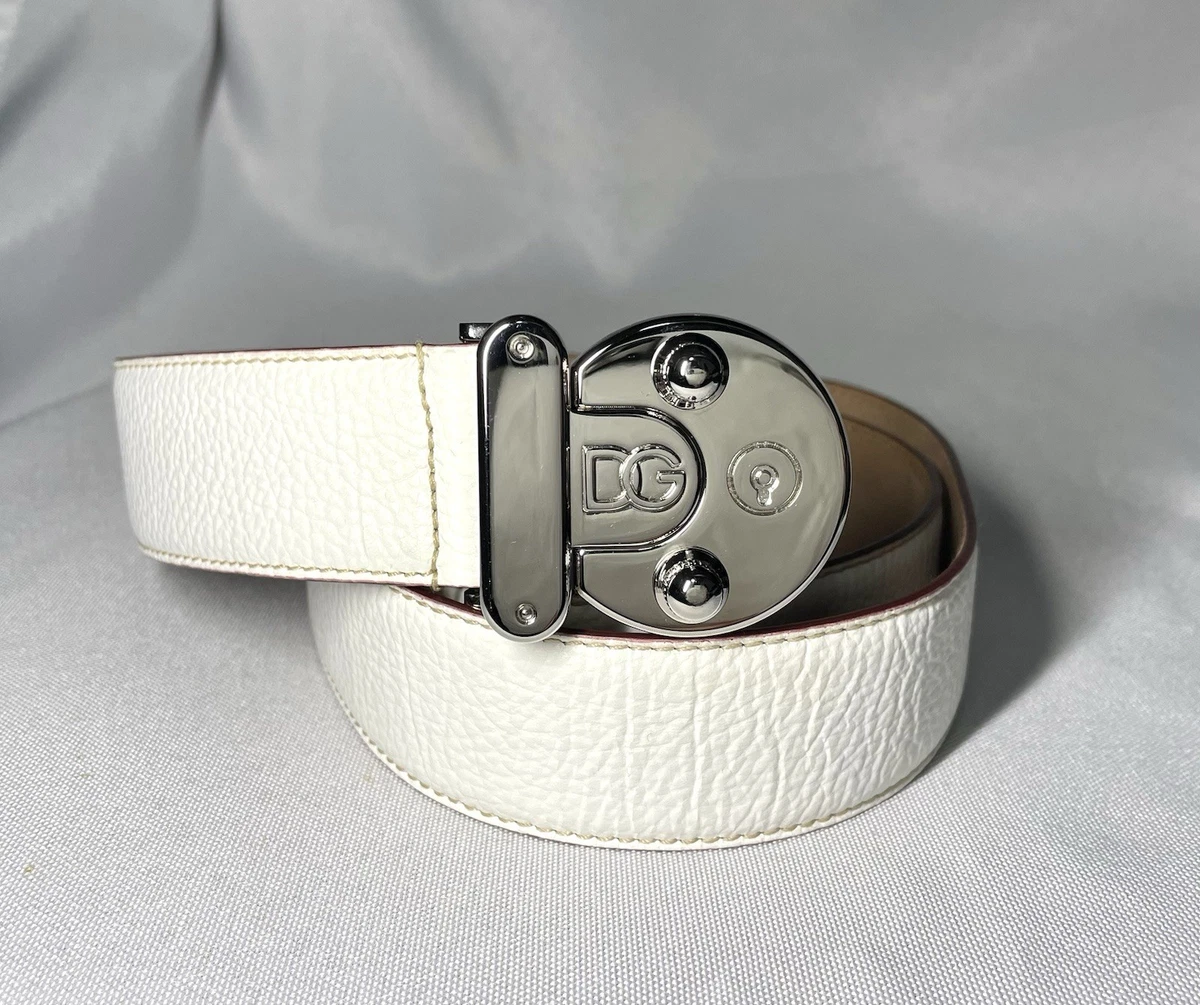 Dolce&Gabbana Leather White Belts for Men for sale | eBay