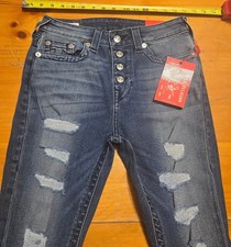 TRUE RELIGION Jeans Size 28 Jennie Curvy High Rise Skinny Jeans NWT Denim
