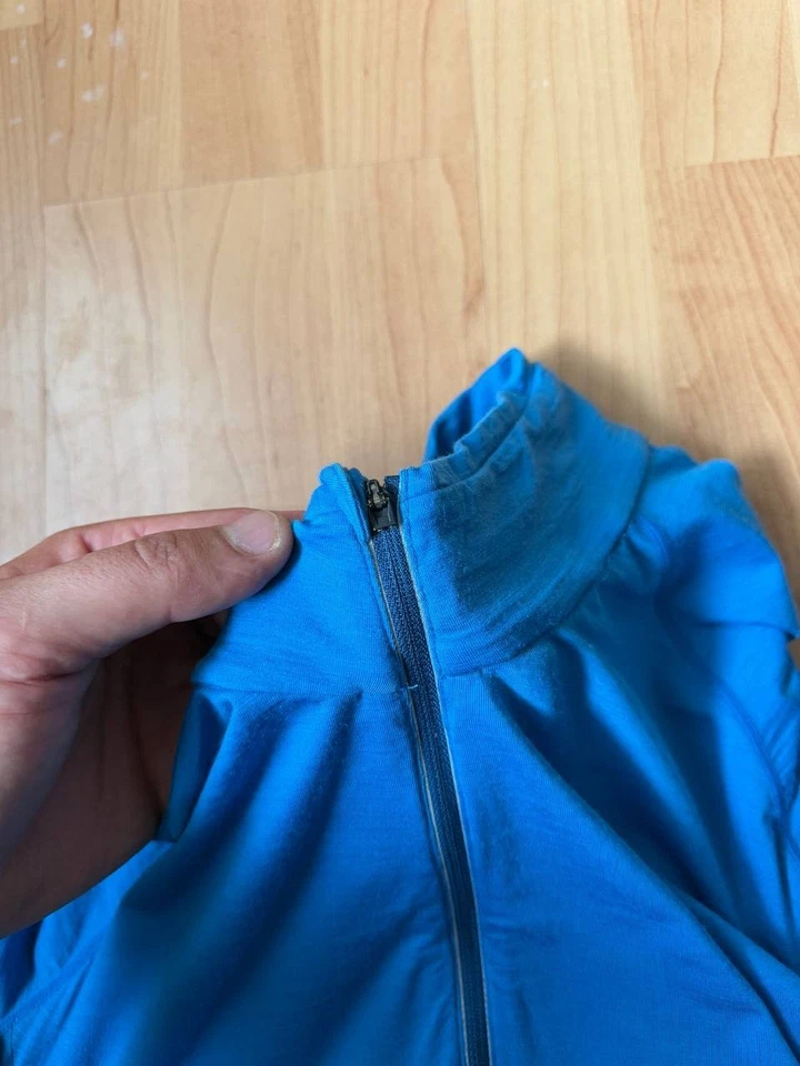 ICEBREAKER MERINO GT MANGA LARGA LANA AZUL 1\4 CREMALLERA CAMISA POLAR HOMBRE TALLA L TOP Foto 4 de 4