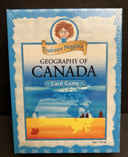 Professor Noggin's Geography of Canada Card Game Sealed Age 7 