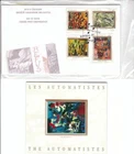 CANADA - 1998 - "THE AUTOMATISTES" -SC 1743-49-  2 FDC + BOOKLET W/ 7 STAMPS