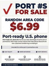 Verizon Port Numbers to for Porting Ports Random AreaCode Online Use Only number