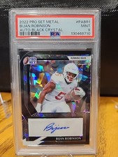 2022 Leaf Pro Set Metal Bijan Robinson Rookie Auto Black Ice Texas 3/10 #PA-BR1