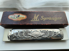 Vintage tremolo harmonica M.Spranger The Jockey 4 key tremolo CGAD