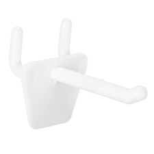 Pack of 50 Plastic Pegboard Hook 2 Inch Fit 1/4 Inch Holes Pegboards for Store