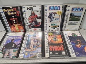 Sega Saturn Model 2 MK-8000A W/ 13 Games, Backup Cart, Controller And Cables