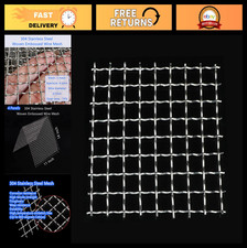4 Pcs Stainless Steel Woven Wire Mesh 5 Mesh 11"x14" - Durable Heat-Resistant DI
