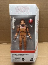 Star Wars Black Series Phase II Clone Trooper 6 Action Figure Holiday Edition