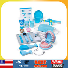 Kids Dental Play Set Teeth Kit Pretend Toy 25 Pieces