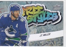 22/23 UD..J.T. MILLER..FREE STYLES..SP..# FS-47..CANUCKS..FREE COMBINED SHIP