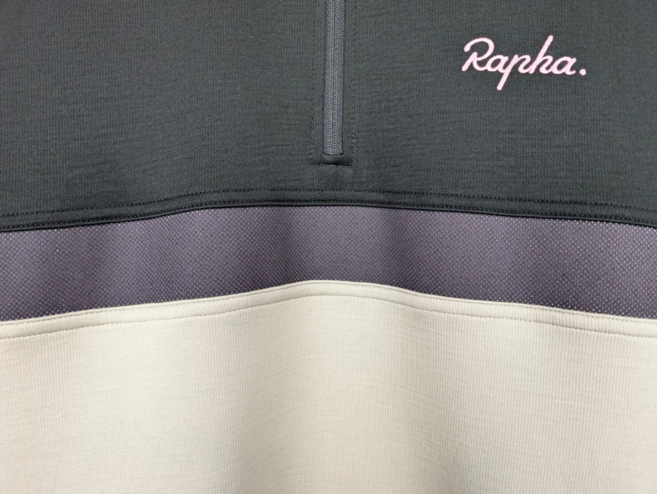 Rapha Wool Blend Long Sleeve Club Jersey 1/4 Zip Size L - Image 4 of 4