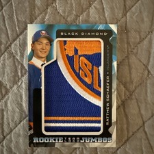 2025-26 Upper Deck Black Diamond Matthew Schaefer Rookie Team Logo Jumbos Patch