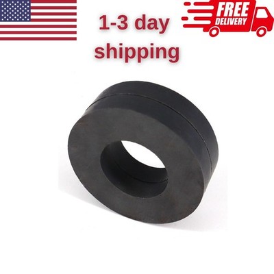 2 Pack Large Round Ceramic Ring Magnets - 2.35'' Strong Hole Magnets for Craft