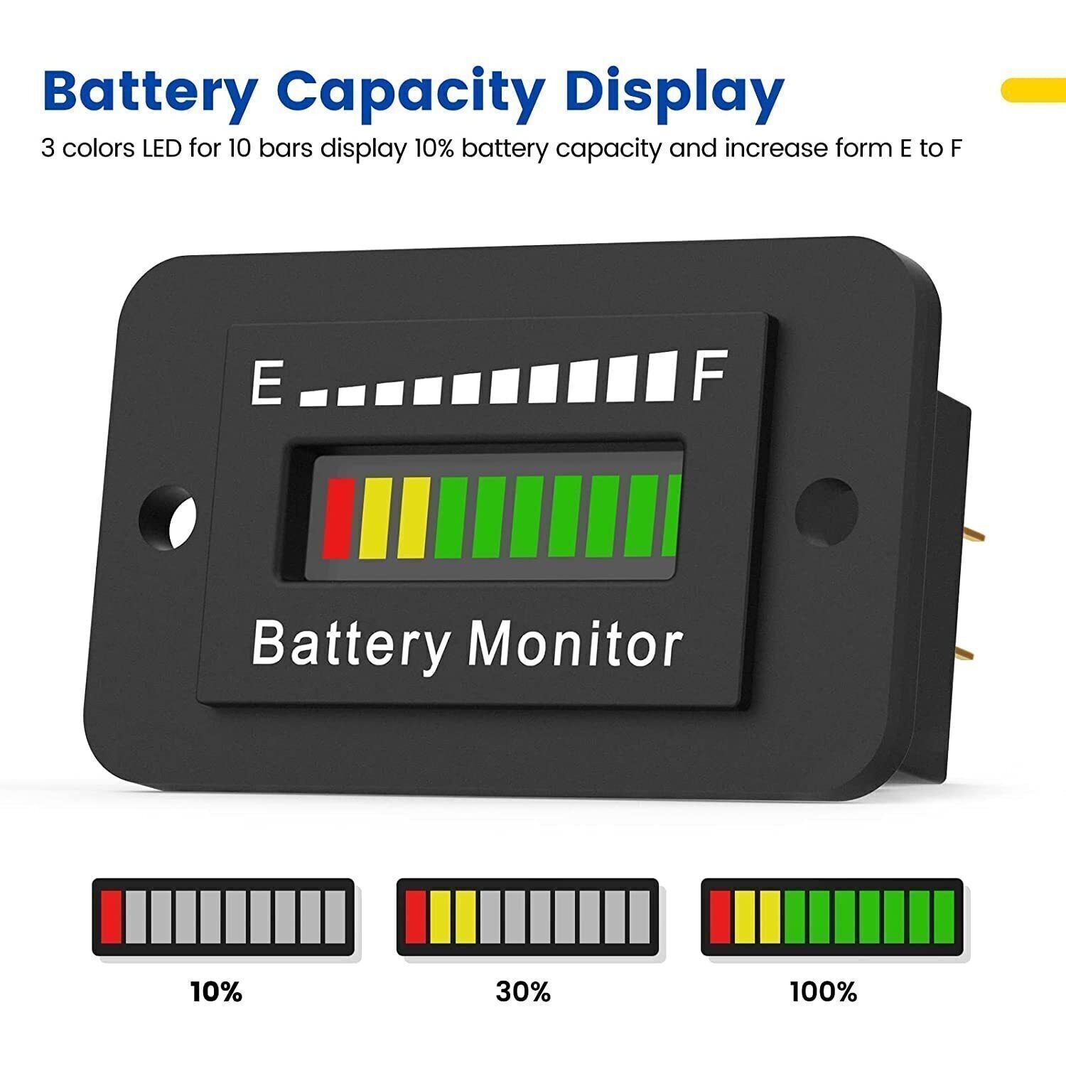 1* 36V VOLT BATTERY INDICATOR FOR EZGO CLUB CAR YAMAHA GOLF 
