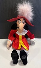 EUC Genuine Authentic Disney Store Disney Peter Pan Captain Hook Plush