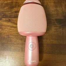 PHILIPS DLM9318C Pink Bluetooth Portable Karaoke Microphone Used USB-C