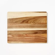 12"x15" Nonslip Acacia Wood Cutting Board Natural - Figmint