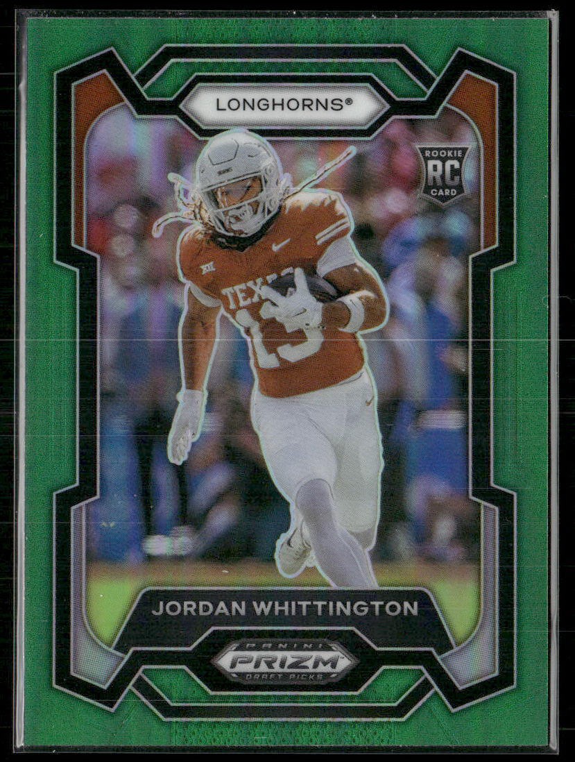 Jordan Whittington Panini Prizm Draft Picks #170 Green