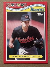 1990 Topps Toys R Us Rookies Baseball Craig Worthington Baltimore Orioles #32