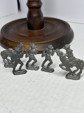 Lot of 5 Antique Miniature Cast Lead Soldiers 1.25  Horse