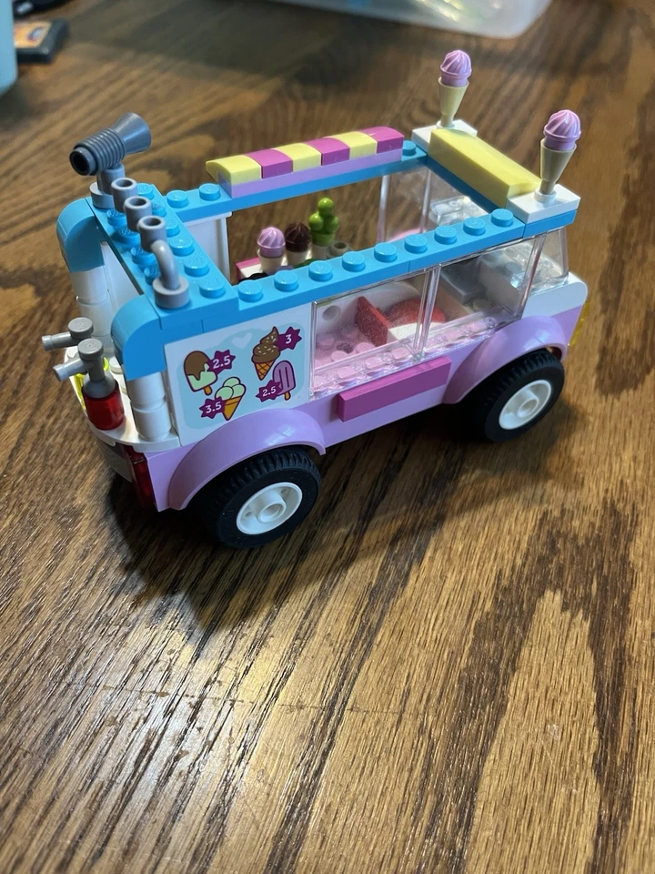 LEGO 10727 Friends JUNIOR EMMA'S ICE CREAM TRUCK 100% Complete With Figs And Man - Image 4 of 4