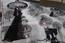 92cm x WOF The Ghastlies 2009 OOP HTF Alexander Henry Cotton fabric, white
