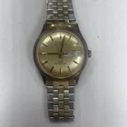 Vintage Timex Automatic Men’s Day/Date Analog Wristwatch Silver Dial Parts