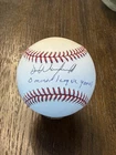 Dave Winfield Autographed MLB Baseball Beckett Witnessed '0 Minor League Games'